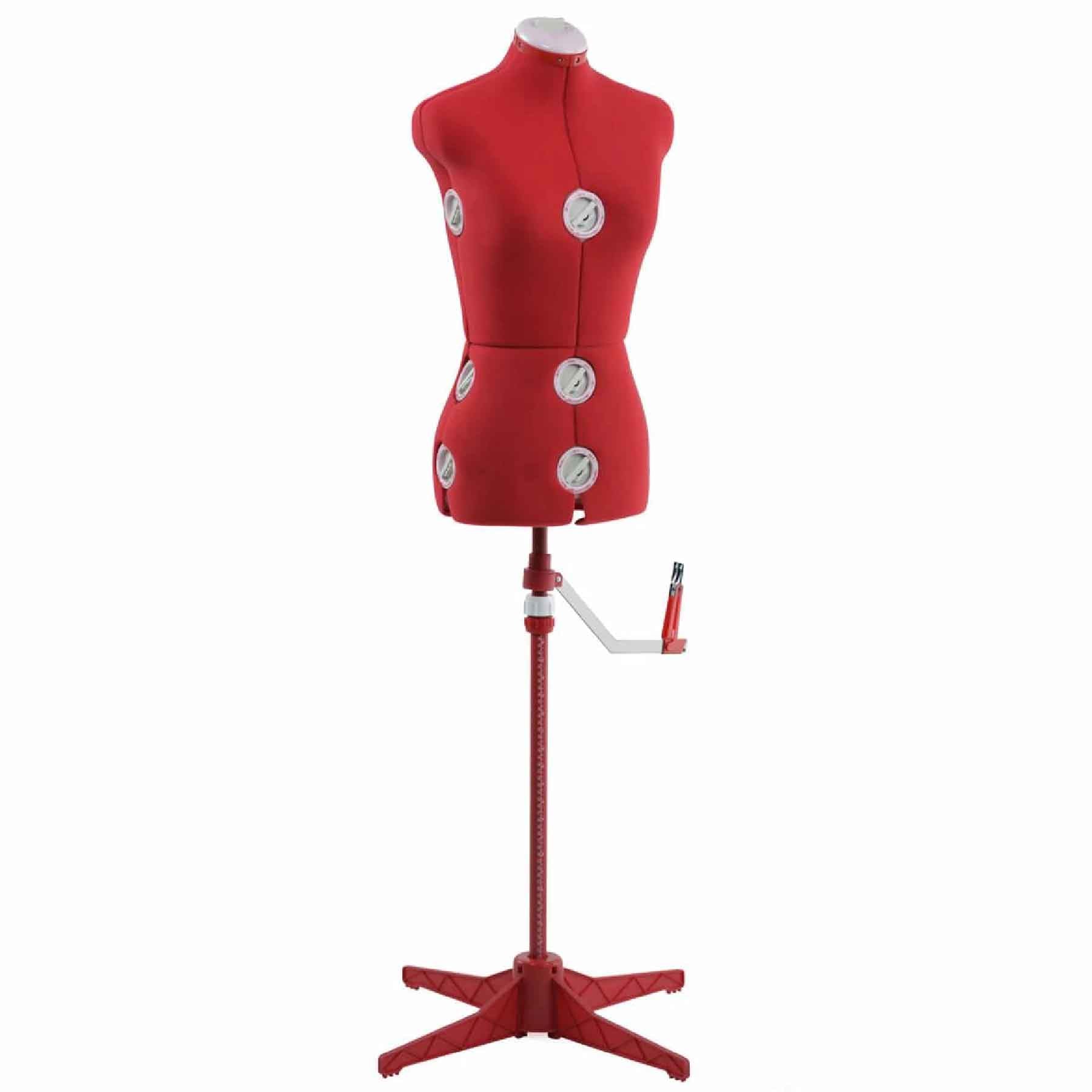 Singer Adjustable Dress Form - Small/Medium, Red Singer Adjustable Dress Form - Small/Medium, Red