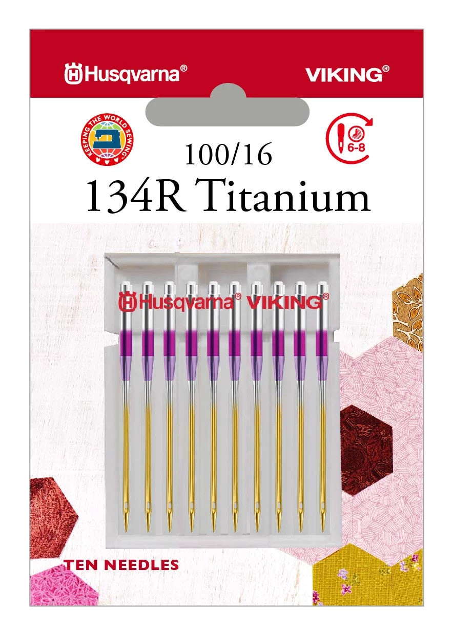 134R Titanium Needles Size 100/16 10-Pack | Husqvarna® Viking®
