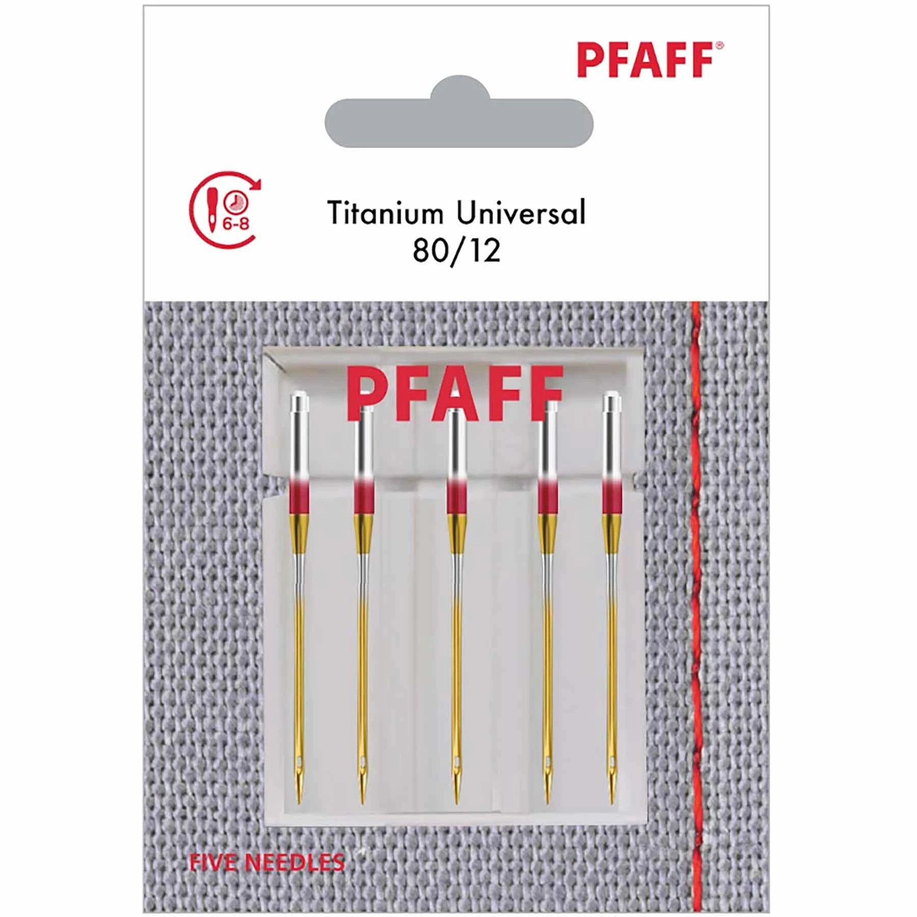Titanium Universal Needles Size 80/12 5-Pack | PFAFF®