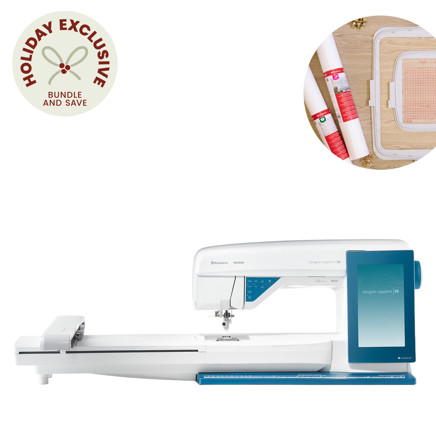 DESIGNER SAPPHIRE™ 85 Sewing & Embroidery Machine + Ready for the