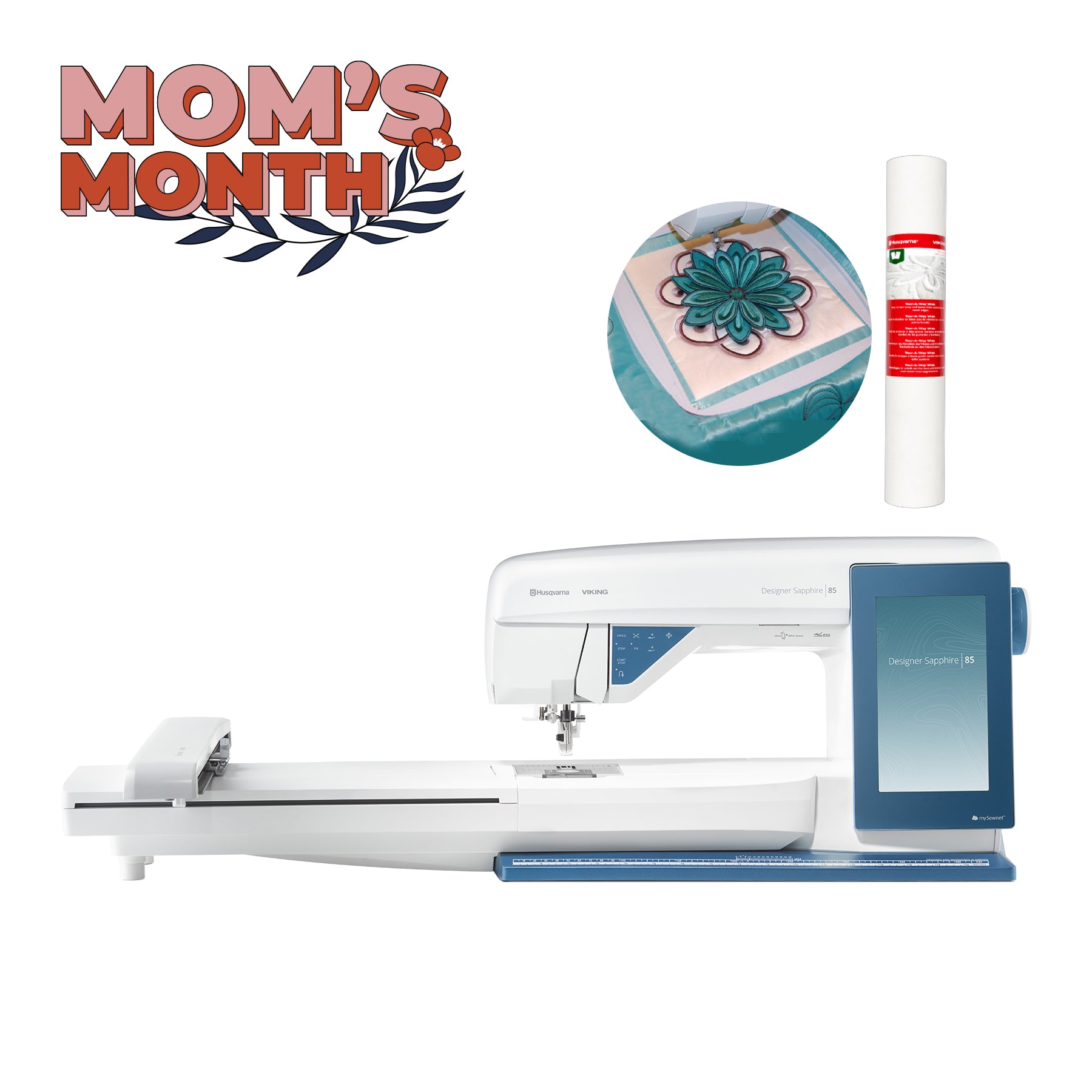 DESIGNER SAPPHIRE™ 85 Sewing & Embroidery Machine Bundle