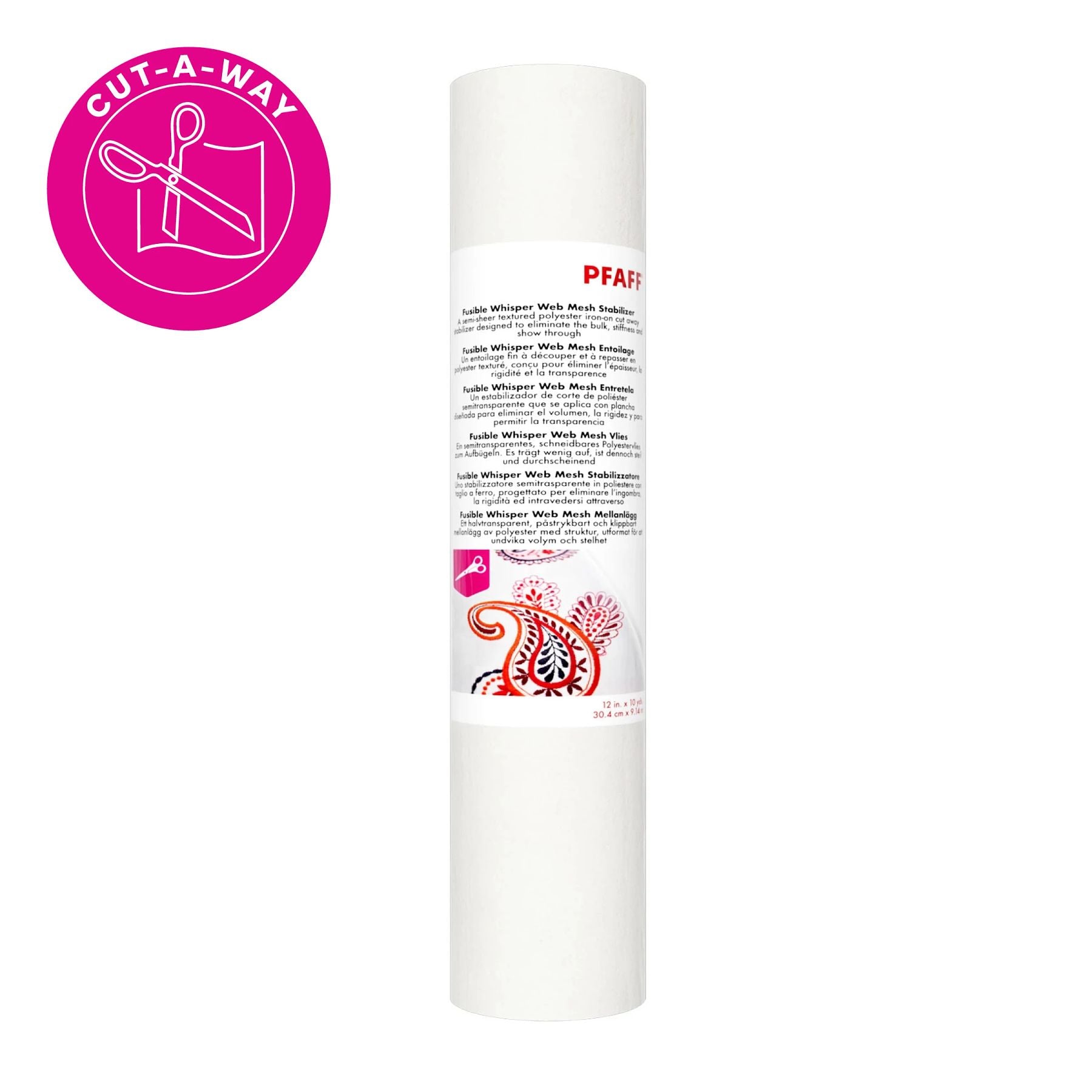 Film Hydrosoluble Simthread 30cm X 9m - Stabilisateur Broderie FSL, 90 Microns - Pour Tissus Spéciaux