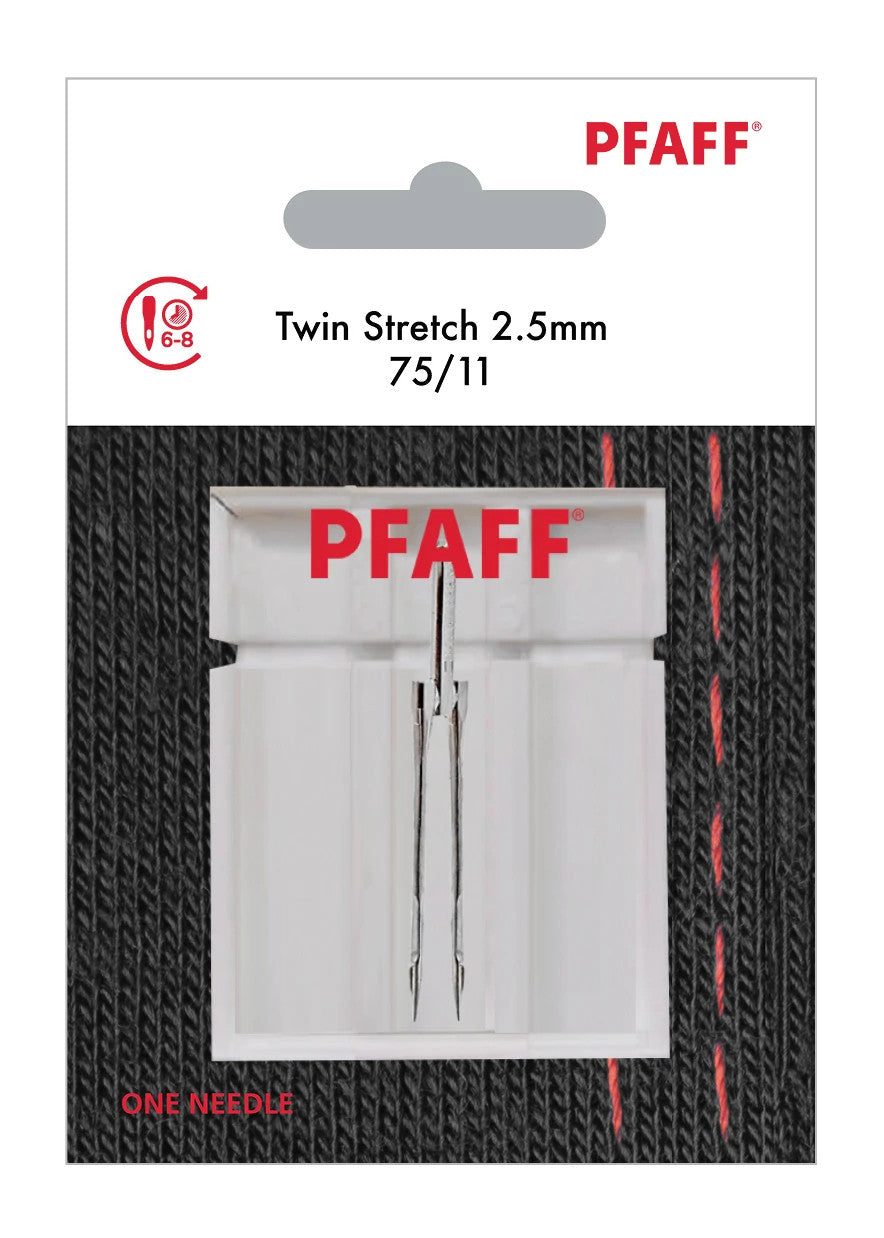 Twin Stretch Needle 2.5mm Size 75/11 1-Pack | PFAFF®