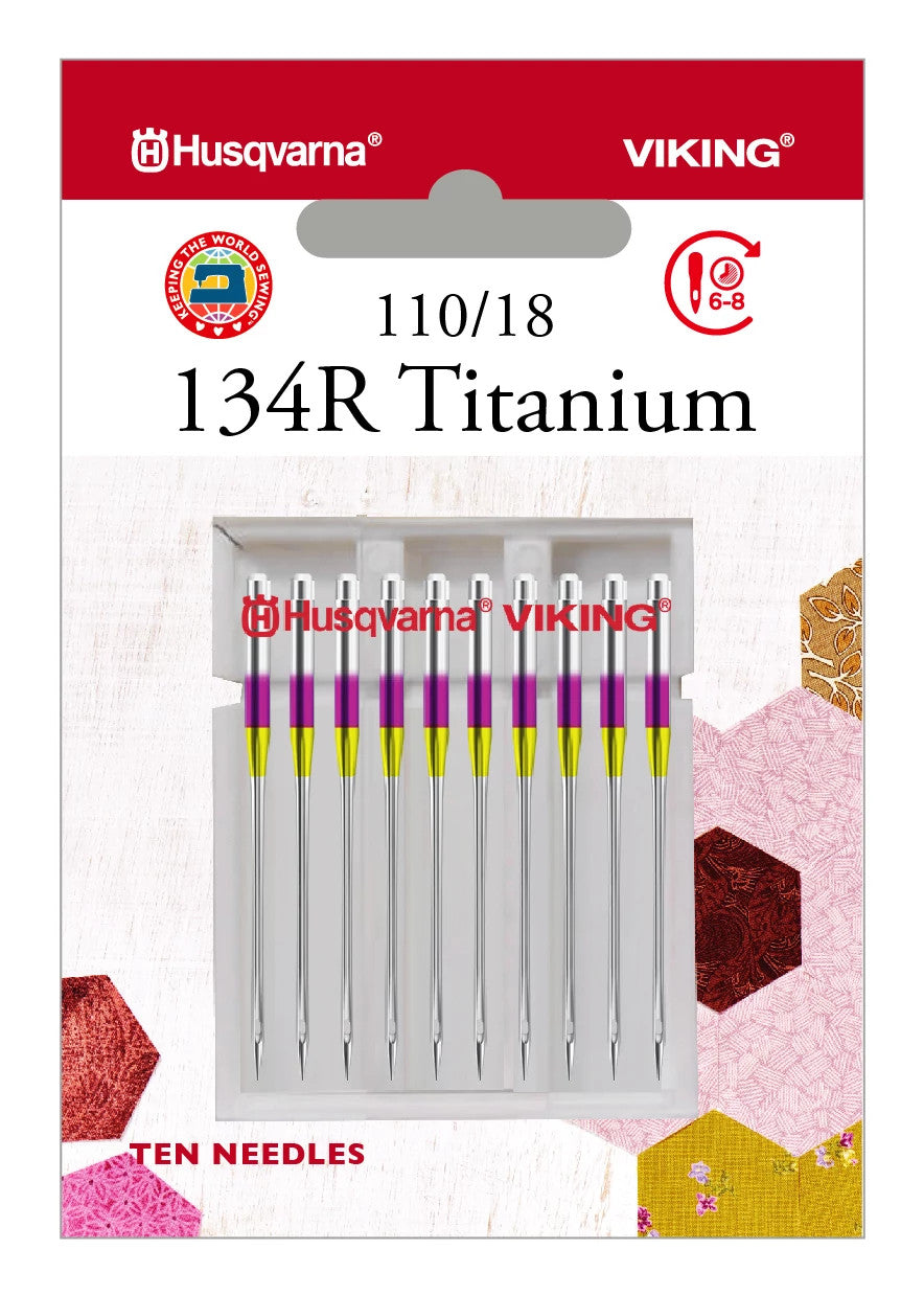 134R Titanium Needles Size 110/18 10-Pack | Husqvarna® Viking®