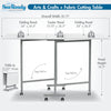 Sew Ready Craft & Cutting Table Silver / White