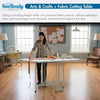 Sew Ready Craft & Cutting Table Silver / White