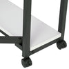Mobile Fabric Cutting Table with Storage 30" Charcoal / White