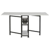 Mobile Fabric Cutting Table with Storage 30" Charcoal / White