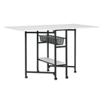Sew Ready 36" Cutting Table with Basket Charcoal / White