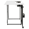 Pivot Panel Sewing Table White / Graphite