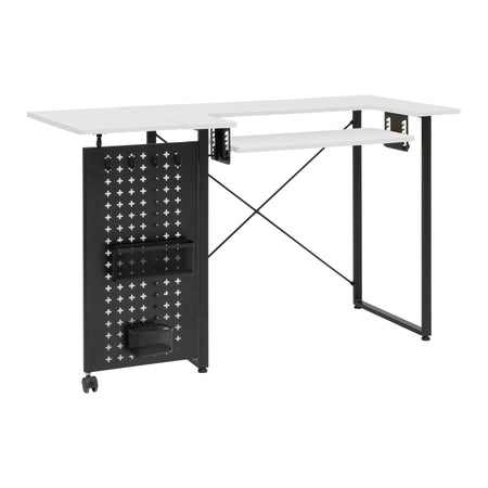 Pivot Panel Sewing Table White / Graphite