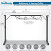 Rollaway II Sewing Table Black / White