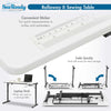 Rollaway II Sewing Table Black / White