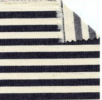 Denim Fabric 7oz Indigo Natural Striped