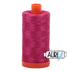 Bobina grande de hilo de algodón Aurifil 50 wt, color Red Plum, 1100