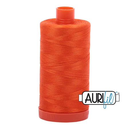 1104 Naranja neón Aurifil Algodón 50wt Bobina grande||color:1104 Naranja neón