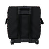 Estuche plegable con ruedas para máquina de coser, negro con motivos florales