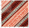 Diagonal Stripes on Red Blender 100% Cotton Novelty Price per Yard