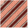 Diagonal Stripes on Red Blender 100% Cotton Novelty Price per Yard