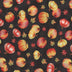 Tossed Pumpkins on Black  100% Cotton Fabric