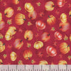 Thanksgiving Tossed Pumpkins on Purple Plum 100% Cotton Fabric