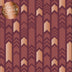 Arrowheads Rust Metallic Print on Brown 100% Cotton Fabric Price per Yard Novelty