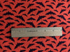 Halloween Flying Bats on Orange 100% Cotton Fabric