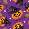 Halloween Pumpkins 100% Cotton 1 yard Precut Fabric Bundles, 4 pieces, Multi
