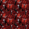 Halloween Vampires 100% Cotton 1 yard Precut Fabric Bundles, 5 pieces, Multi