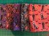 Halloween Vampires 100% Cotton 1 yard Precut Fabric Bundles, 5 pieces, Multi