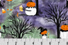 Cabezas de calabaza de Halloween, 58 pulgadas de ancho. Precio por yarda