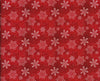 Christmas Snowflakes on Blended Red Christmas 100% Cotton Fabric Price per yard
