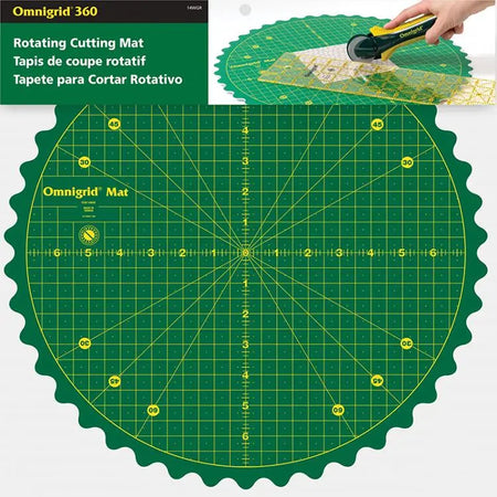 Alfombrilla de corte giratoria Omnigrid de 14" de Dritz