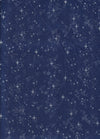 Winter Sky Stars Glitter on Blue 100% Cotton Price per Yard