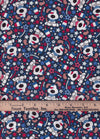 Patriotic Tossed Dogs Pups Ice Cream Stars on Blue Glitter 100% Cotton