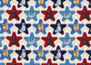 Patriotic Cats in Stars on White 100% Cotton Price per Yard