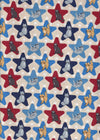 Patriotic Cats in Stars on White 100% Cotton Price per Yard