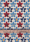 Patriotic Cats in Stars on White 100% Cotton Price per Yard