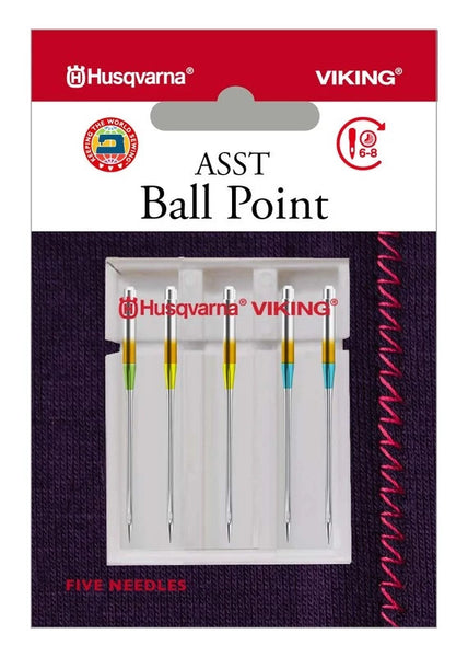 Ball Point Needles Assorted Sizes 5-Pack | Husqvarna® Viking®