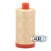 Bobina grande de hilo de algodón Aurifil 50 wt, color champán, 2105