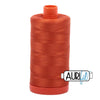 2240 Naranja oxidado Aurifil Algodón 50wt Bobina grande||color:2240 Naranja oxidado