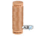 Bobina de hilo de algodón Aurifil 80 wt, color Café con leche, 2340
