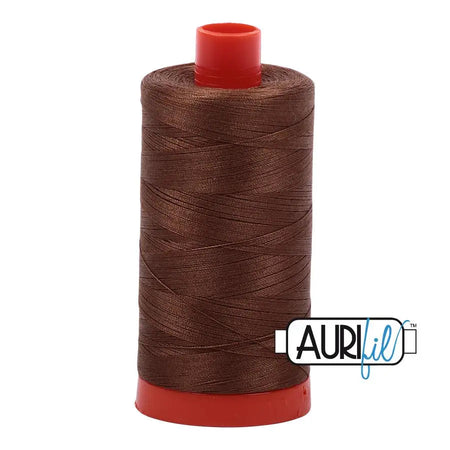 2372 Dark Antique Gold Aurifil Cotton 50wt Large Spool||color:2372 Dark Antique Gold