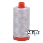 Bobina grande de hilo de algodón Aurifil de aluminio, calibre 50
