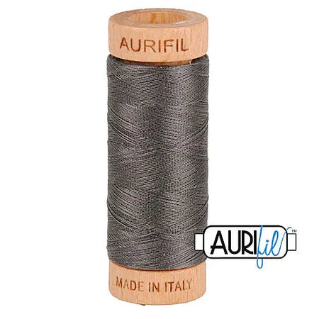 2630 Dark Pewter Aurifil Cotton 80wt Spool||color:2630 Dark Pewter