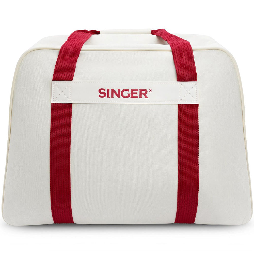 SINGER® Cream/Red Universal Tote Bag | SINGER®