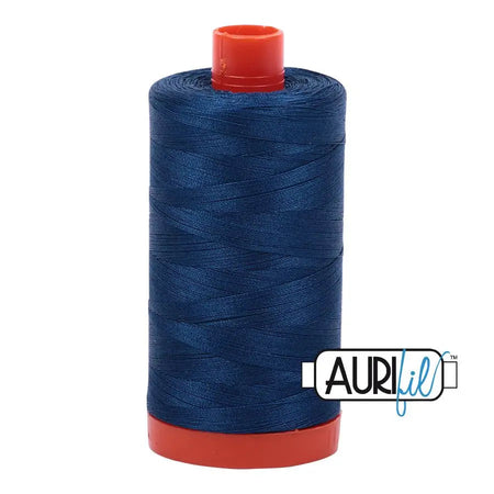 2783 Azul Delft medio Aurifil Algodón 50wt Bobina grande||color:2783 Azul Delft medio