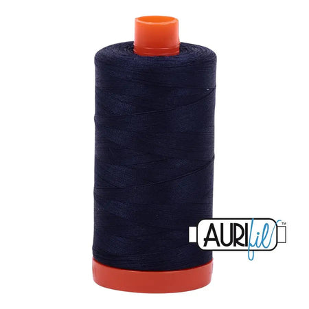 2785 Azul marino muy oscuro Aurifil Algodón 50wt Bobina grande||color:2785 Azul marino muy oscuro