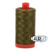 2887 Algodón Aurifil color oliva muy oscuro, 50 wt, bobina grande