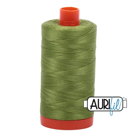 2888 Fern Green Aurifil Cotton 50wt Large Spool||color:2888 Fern Green